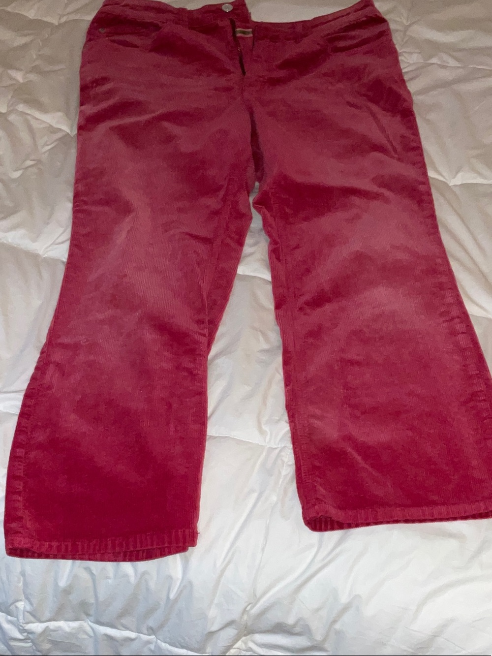 Pilcro Red Corduroy Boot Cut Pants